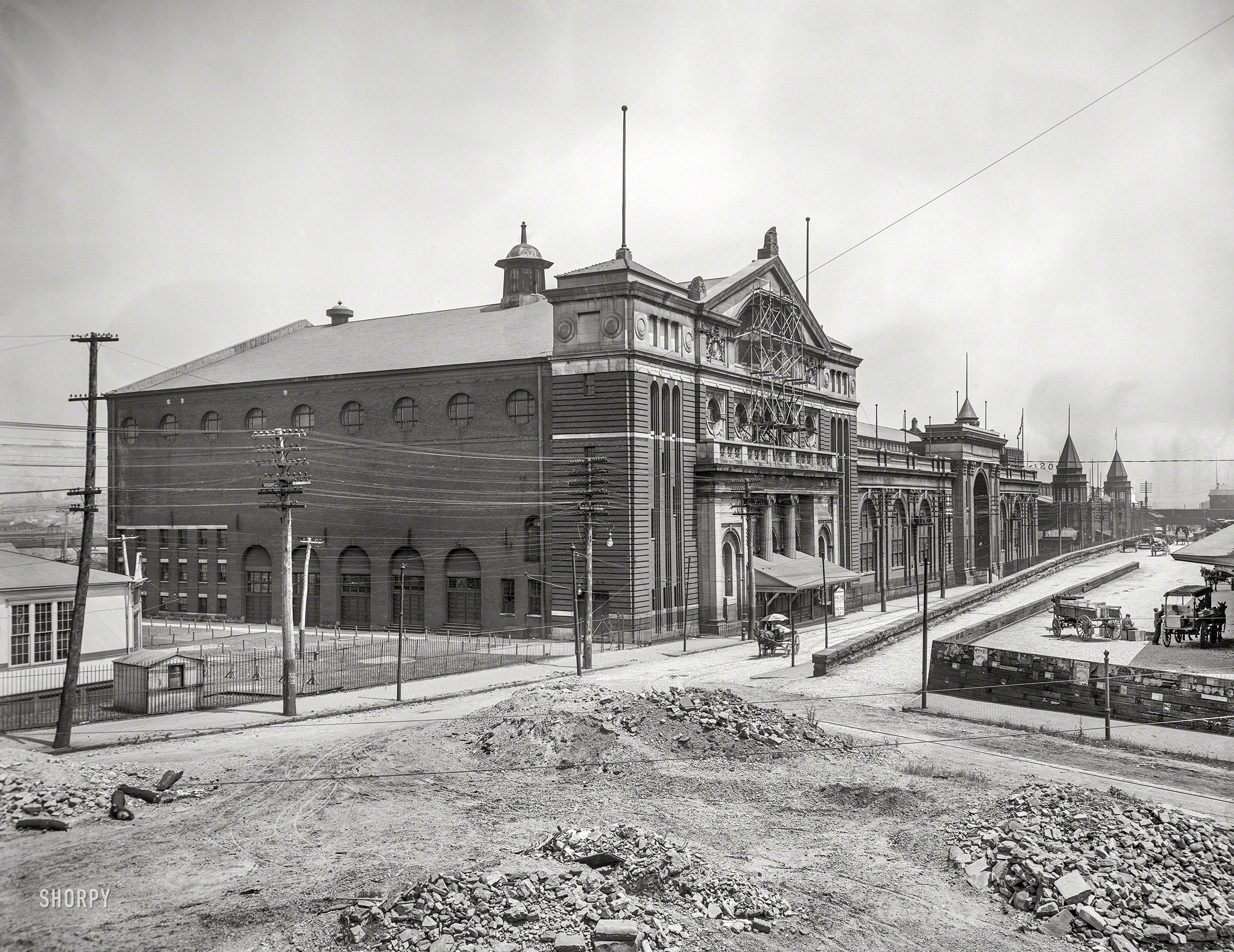 Pittsburgh circa 1902. Exposition Hall. Probably during its reconstruction after a fire the pr...jpg