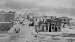 Peachtree Street with Wagon Traffic